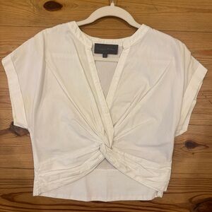 Anthropologie Twist-Front Blouse